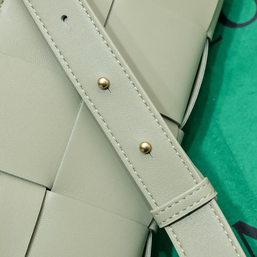 Mini East West Arco Tote in Intreccio Leather