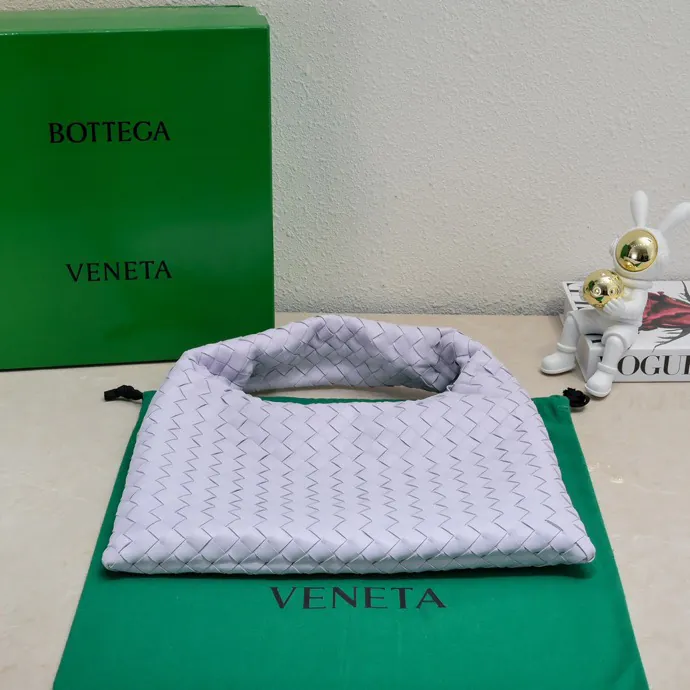 Bv New Mini HOP Bag with Woven Leather Handle