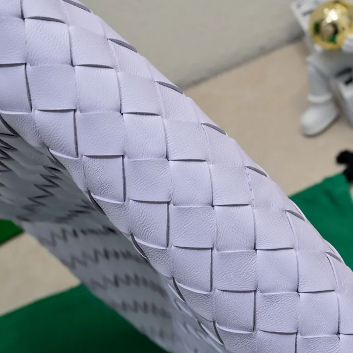 Bv New Mini HOP Bag with Woven Leather Handle