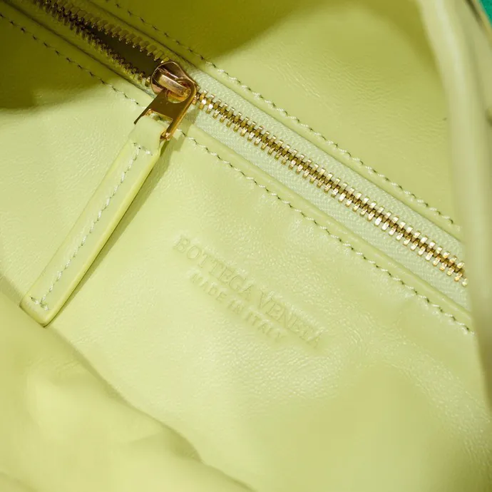 Bv New Mini HOP Bag with Leather Weave Handle