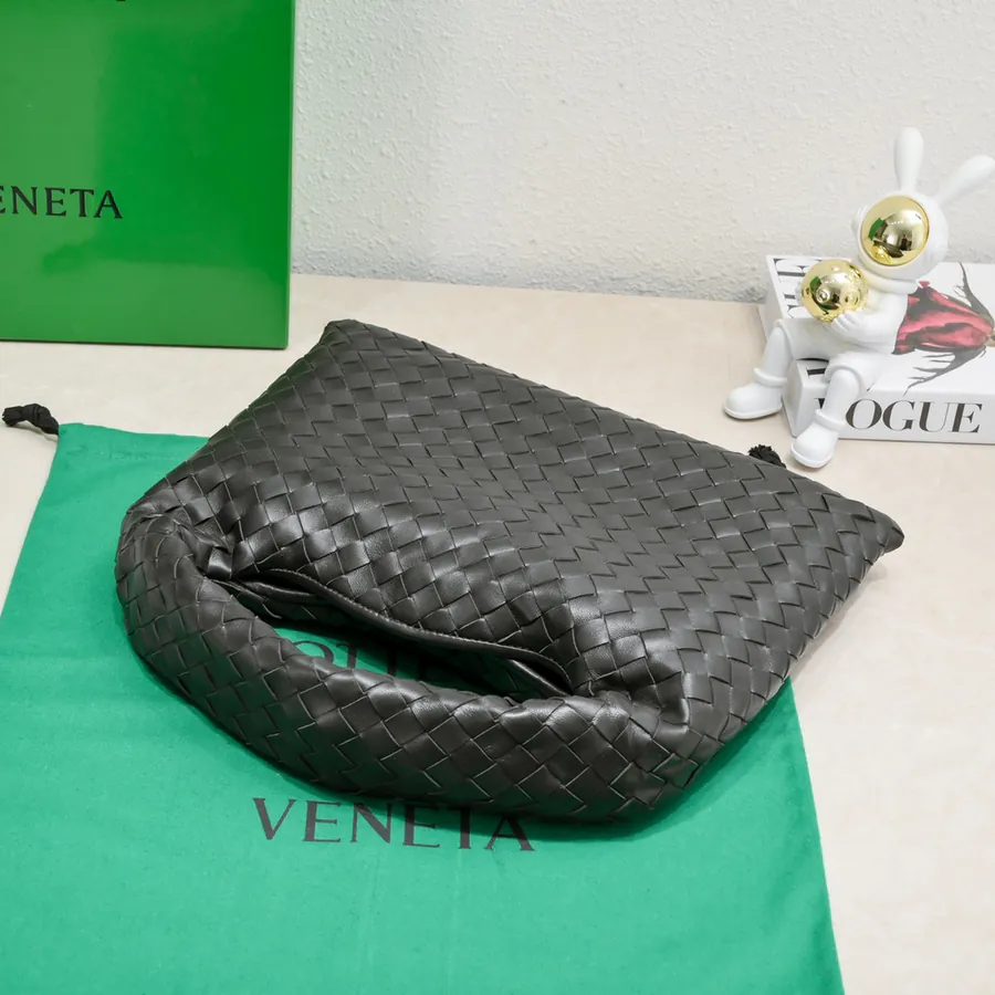 Bv New Mini Hop Bag with Grained Calfskin Handle