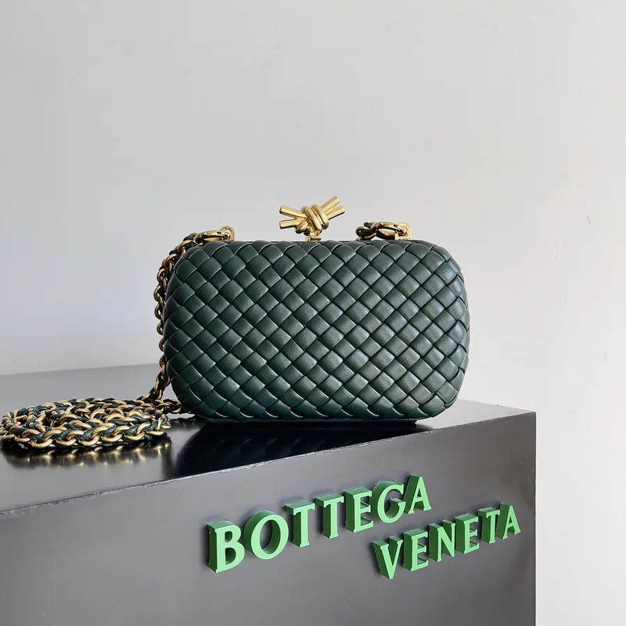 BOTTEGA VENETA Ladies KNOT Evening Bag with Chain