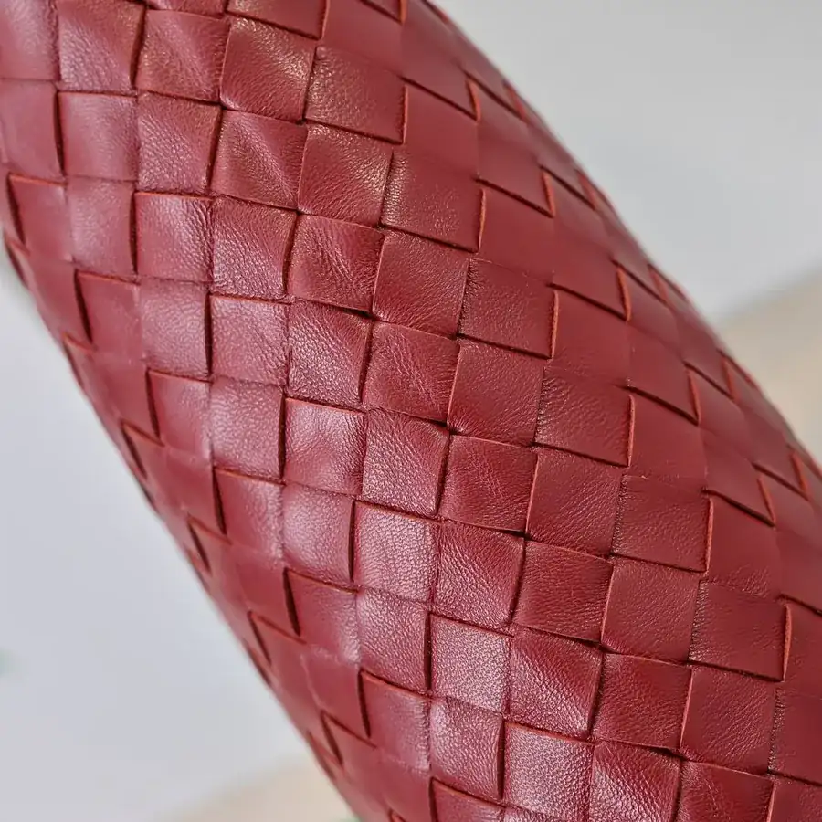 Bv New Medium HOP Bag with Woven Leather Handle