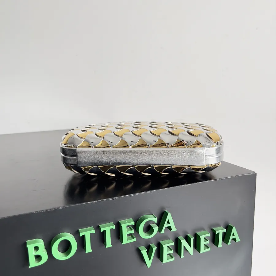 BOTTEGA VENETA 2024 Evening Bag with Wavy Double Weave