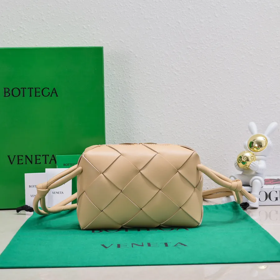 BV Cassette Camera Bag Classic Grained Calfskin, Minimalist Design