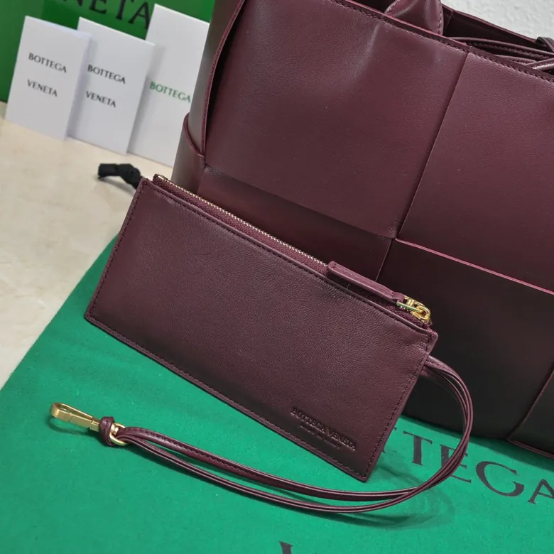 Arco Large Tote Handbag with Grained Calfskin and Inner Calfskin SLIP