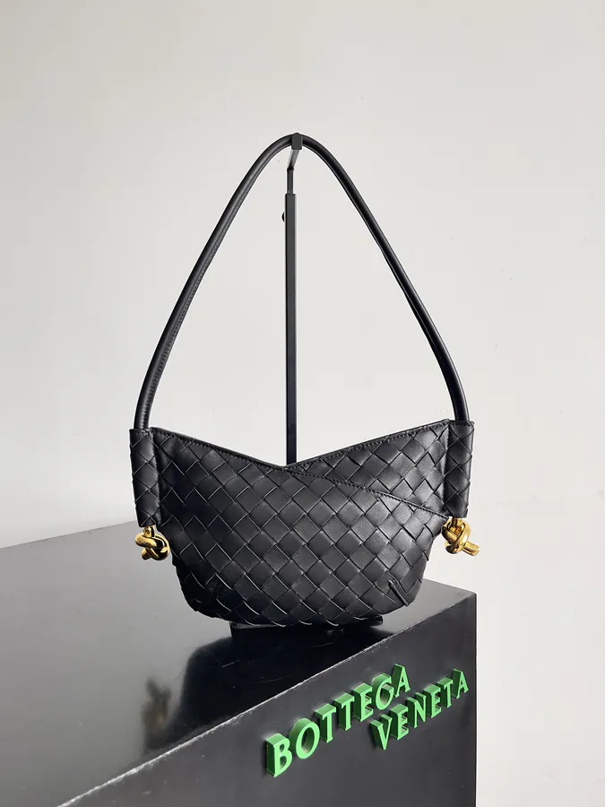 BV Mini Solstice Tote Bag with Knot Metal Strap