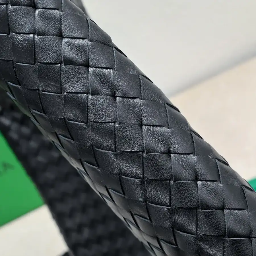 Bv New Large HOP Bag with Woven Leather Handle