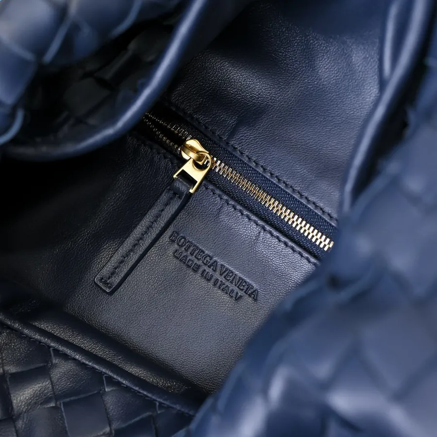 Bv New Medium HOP Bag with Grained Calfskin Body and Handle