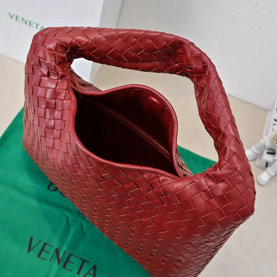 New Medium HOP Bag by Bv, Grained Calfskin and Leather Handle