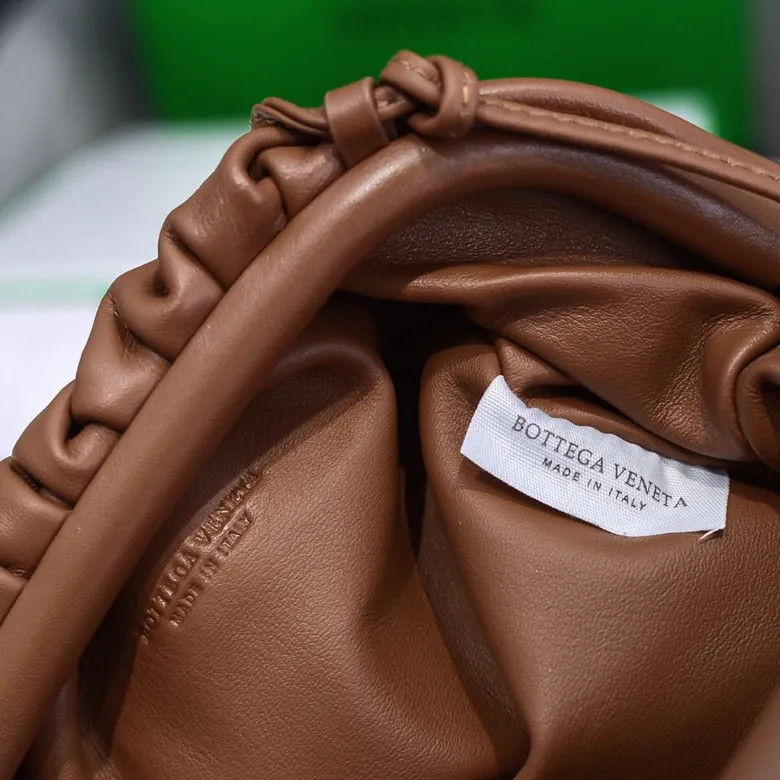 Bottega Veneta Pouch Cloud Bag in Caramel