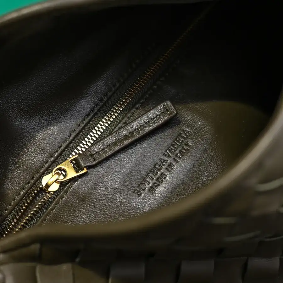 Bv New Mini HOP Bag with Leather Weave Handle