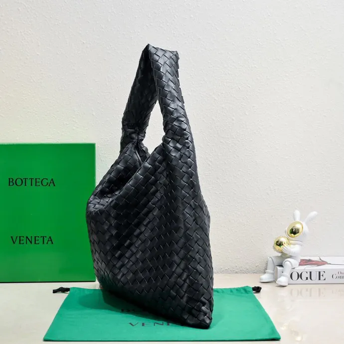 New Large HOP Bag with Full Leather Weave Handle