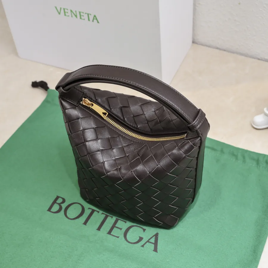 Bottega Veneta Intrecciato Lunch Tote with Curved Handle