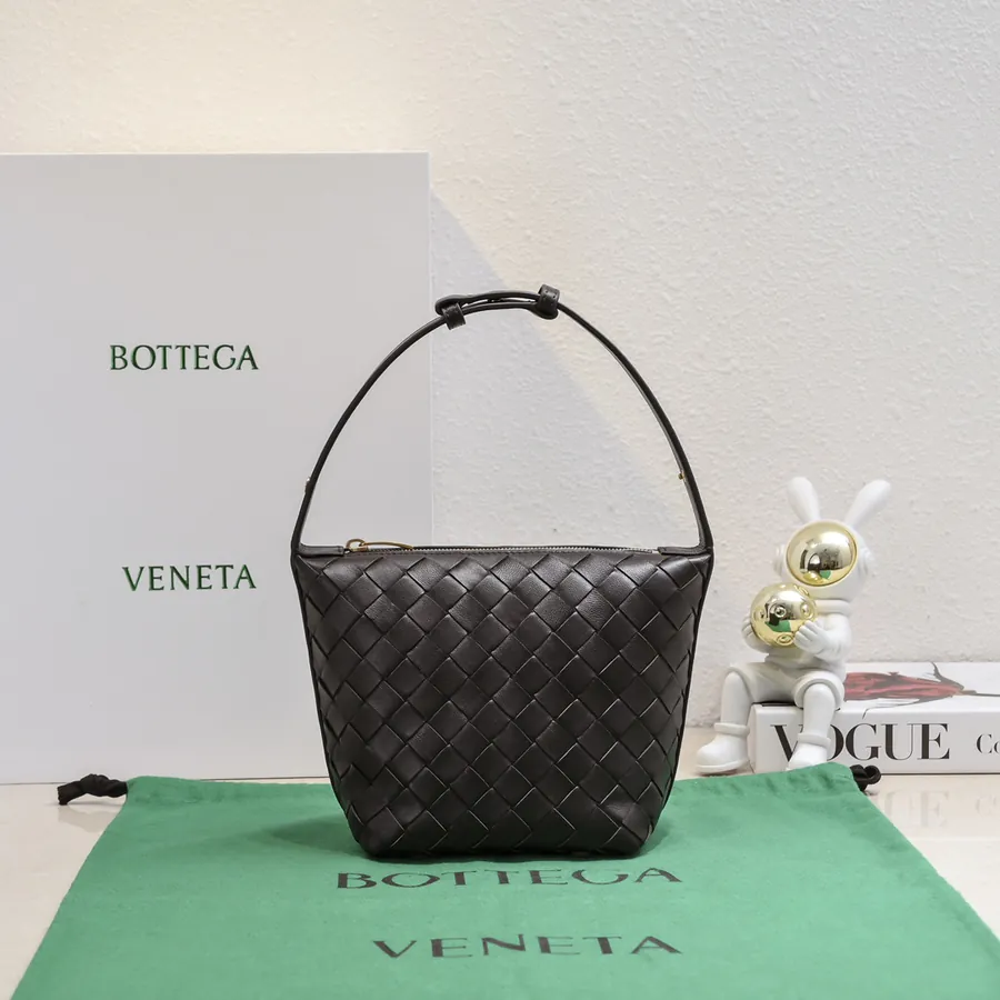Bottega Veneta Intrecciato Lunch Tote with Curved Handle