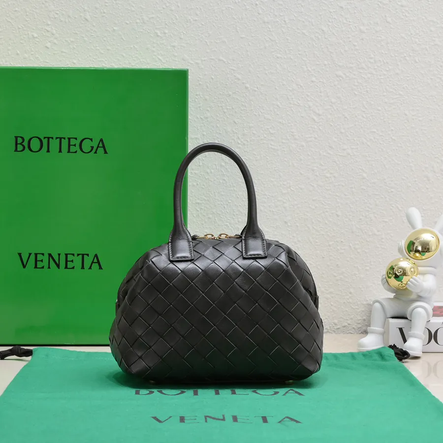 Bv Small Intrecciato Basket Bag with Detachable Strap