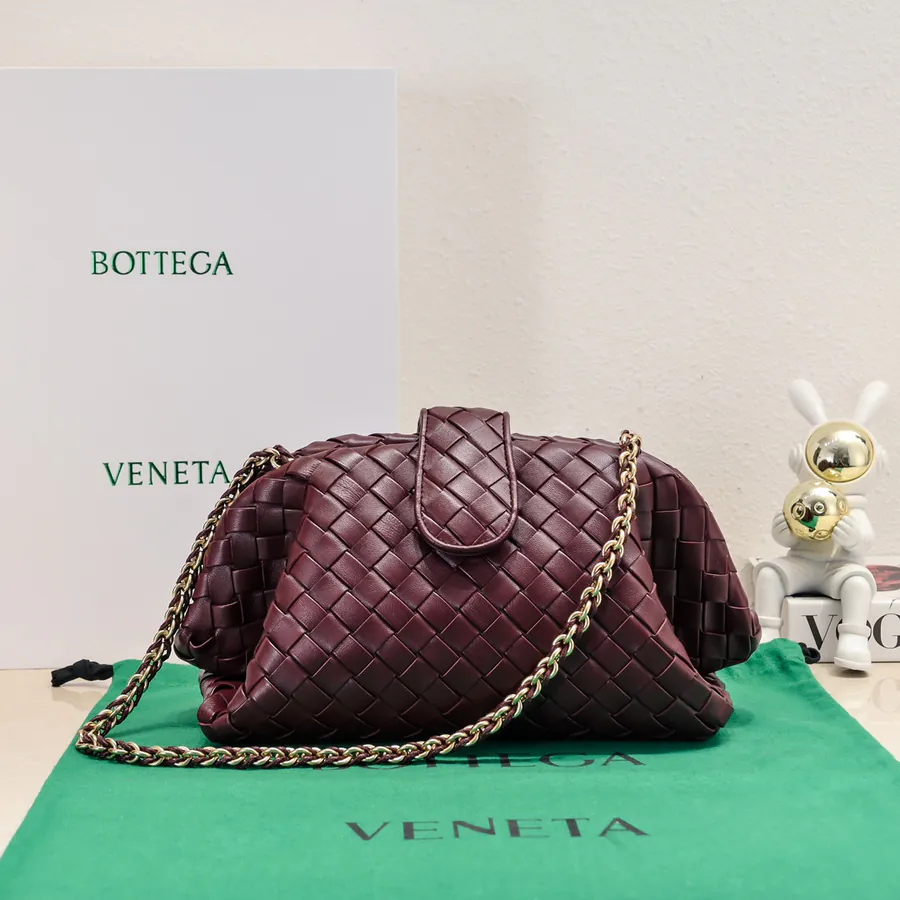 Bottega Venetia Lauren 1980 Handbag Intrecciato Calfskin, No Logo