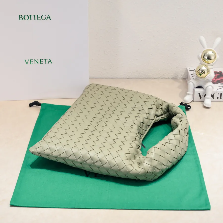 Bv New Mini HOP Bag with Grained Calfskin and Leather Handle