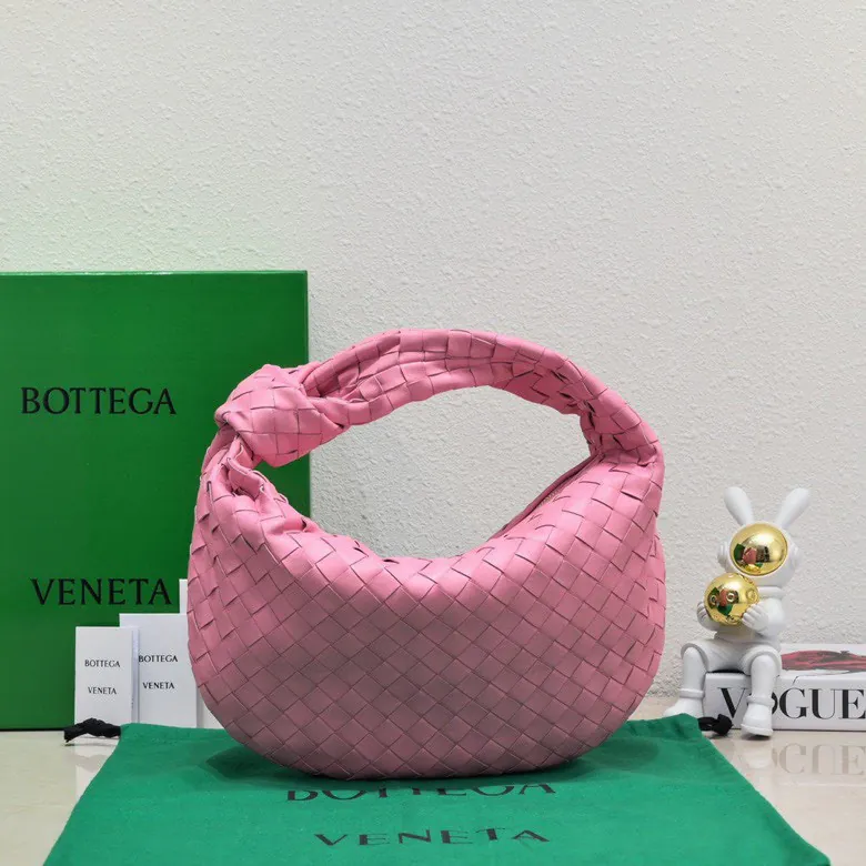 Jodie Hobo Bag Classic Woven Leather with Rounded Edges