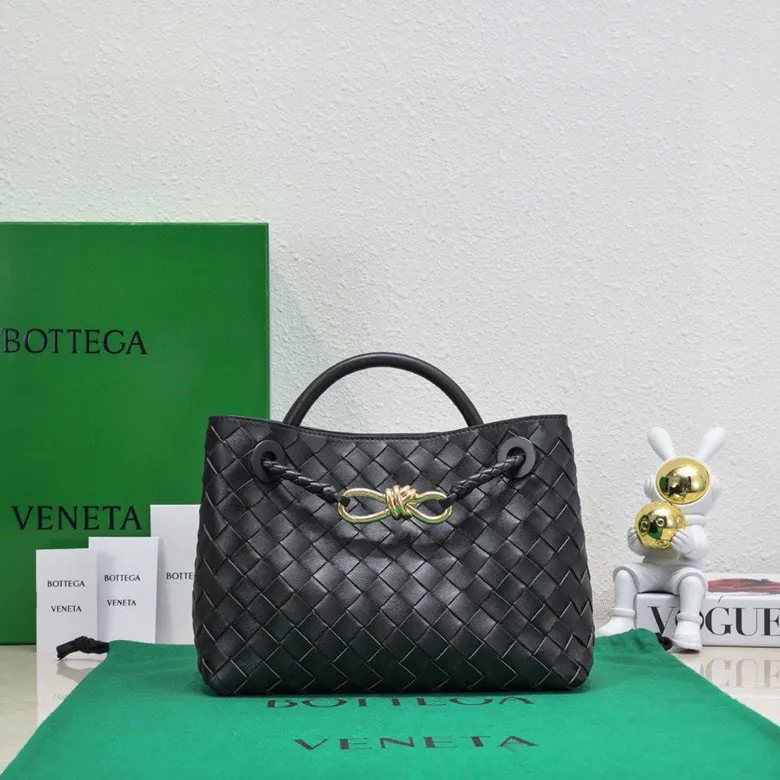 B Intrecciato编织小号手提包，可调节斜挎背带