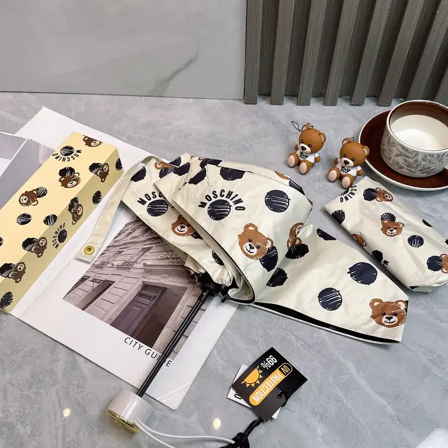 Moschino Foldable Umbrella Fashion Original Quality