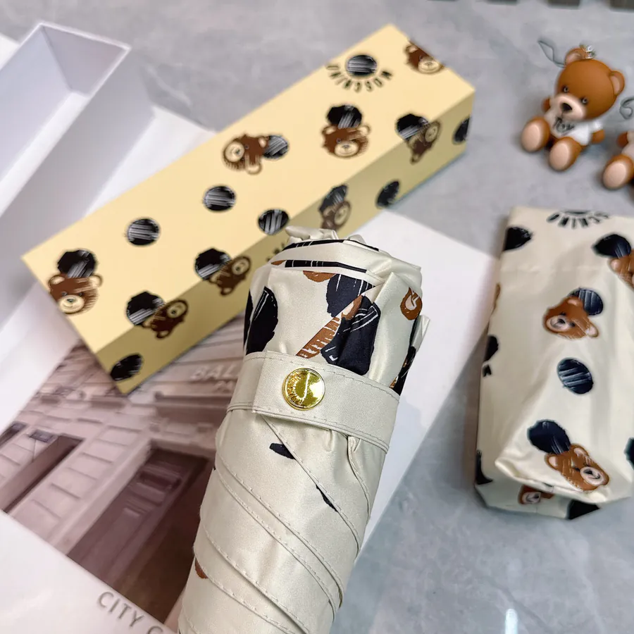 Moschino Foldable Umbrella Fashion Original Quality