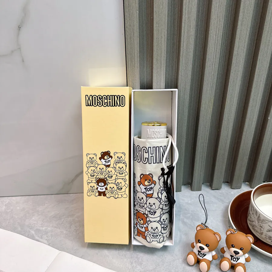 Moschino Foldable Umbrella Fashion Original Quality