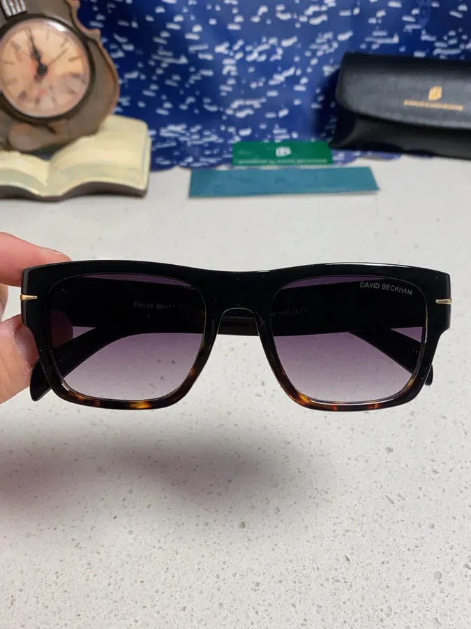 DAVID BECKHAM 2025 New Large Frame Minimalist Sunglasses for Men and Women