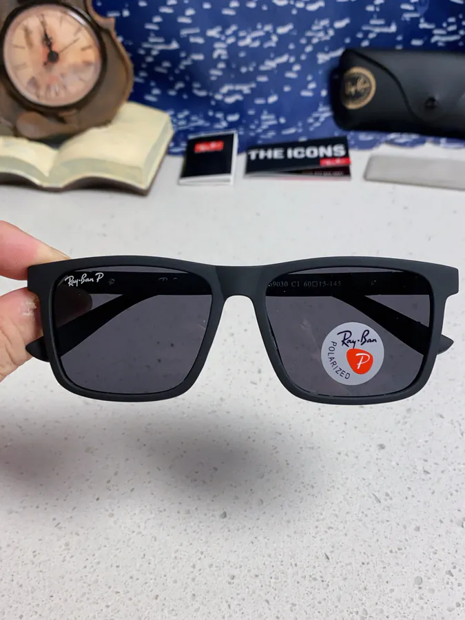 RayBan P80 Square Retro Sunglasses for Men Driving Sun Glasses