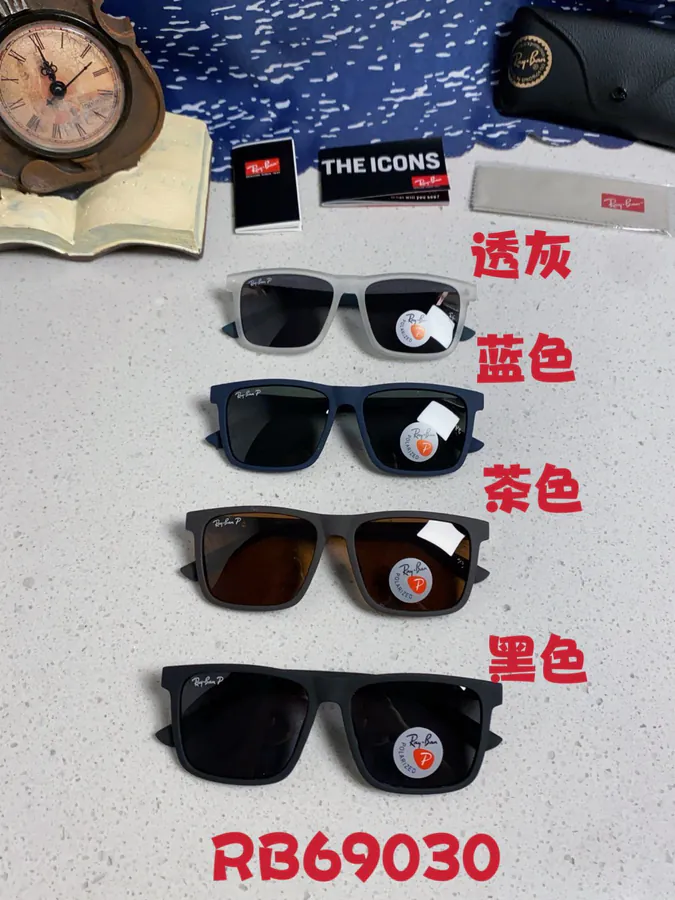 RayBan P80 Square Retro Sunglasses for Men Driving Sun Glasses