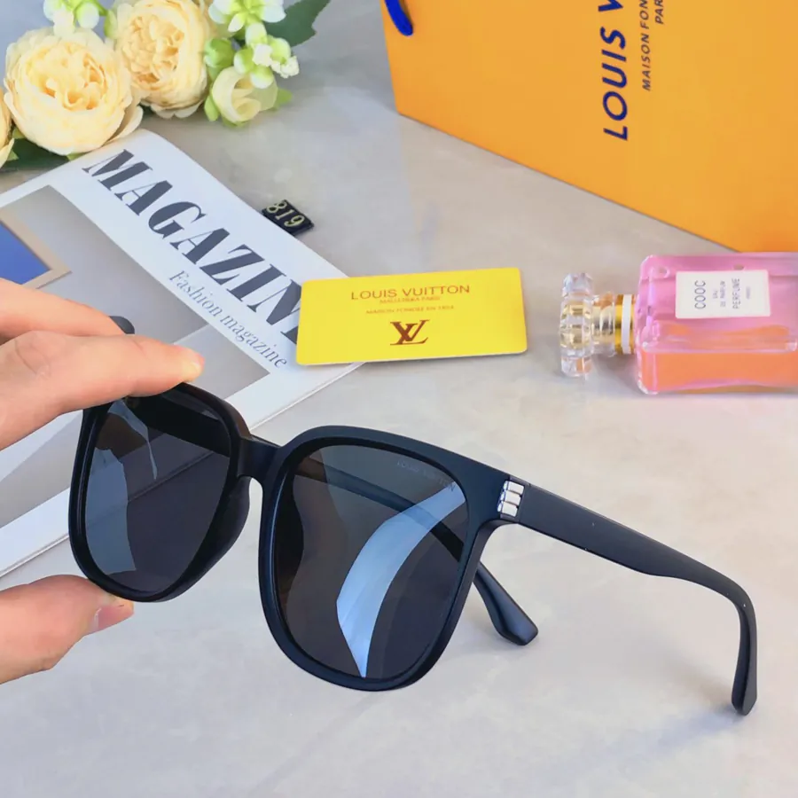 Louis Vuitto Square Polarized Sunglasses Fashion Aviator Style for Men and Women