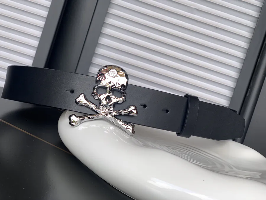 PHILIPP PLEIN Men's Leather Belt Premium Style