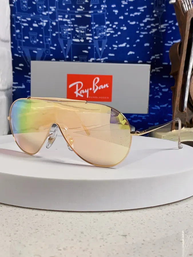 RayBan 2025 New Vintage Pilot Metal Lightweight Business Casual Sunglasses for Men and Women