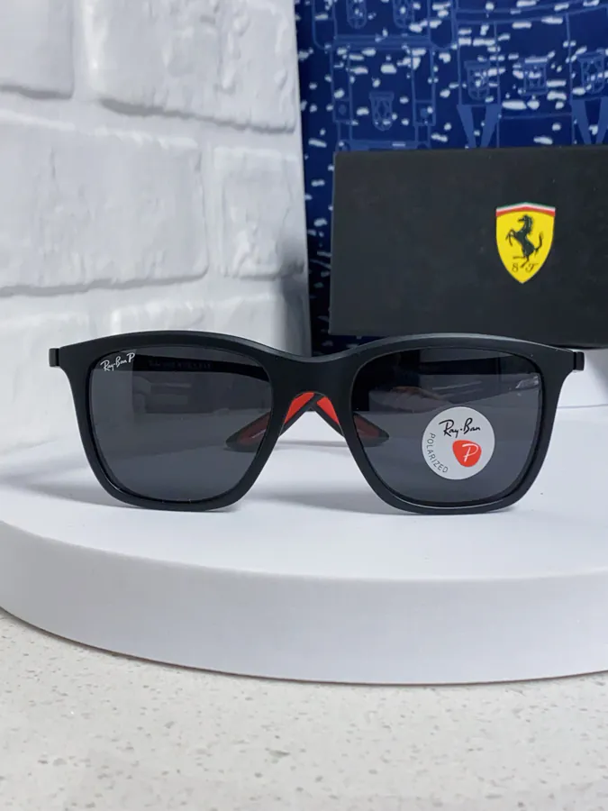 RayBan Ray Ban Ferrari Collaboration Square Sunglasses RB4433M