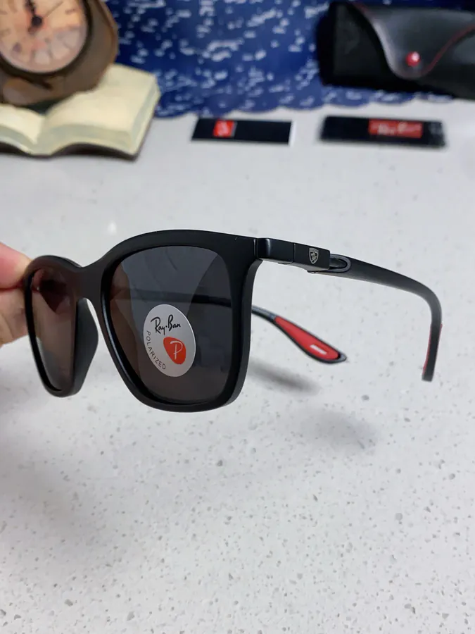 RayBan Ray Ban Ferrari Collaboration Square Sunglasses RB4433M