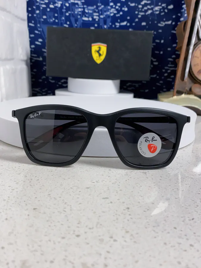 RayBan Ray Ban Ferrari Collaboration Square Sunglasses RB4433M