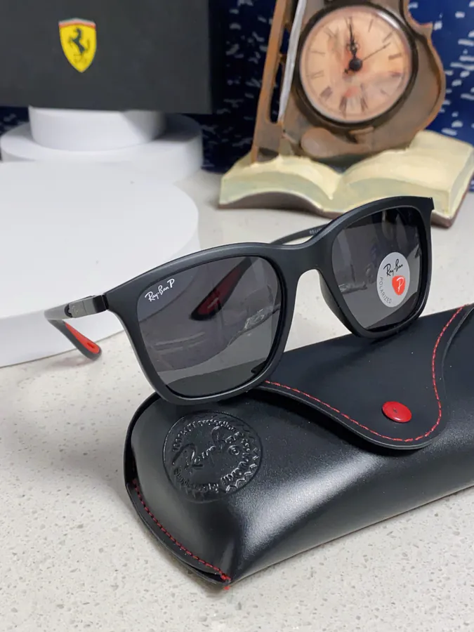 RayBan Ray Ban Ferrari Collaboration Square Sunglasses RB4433M