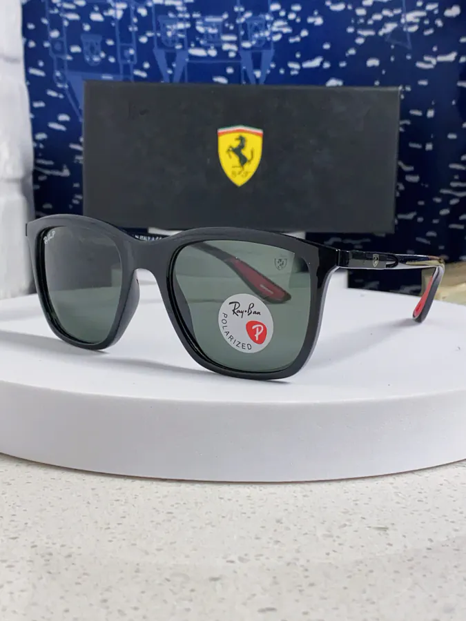 RayBan Ray Ban Square Sunglasses Ferrari Collaboration RB4433M