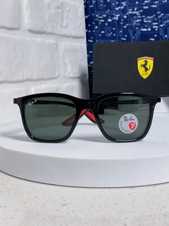 RayBan Ray Ban Square Sunglasses Ferrari Collaboration RB4433M