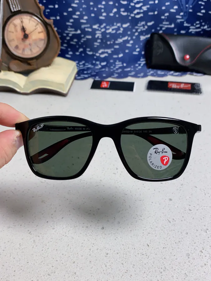 RayBan Ray Ban Square Sunglasses Ferrari Collaboration RB4433M