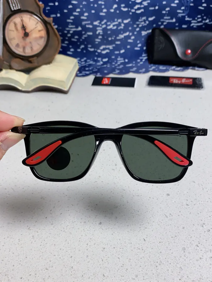 RayBan Ray Ban Square Sunglasses Ferrari Collaboration RB4433M