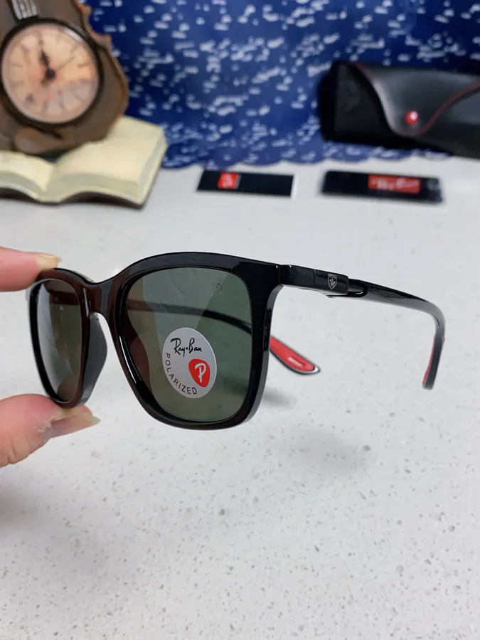 RayBan Ray Ban Square Sunglasses Ferrari Collaboration RB4433M