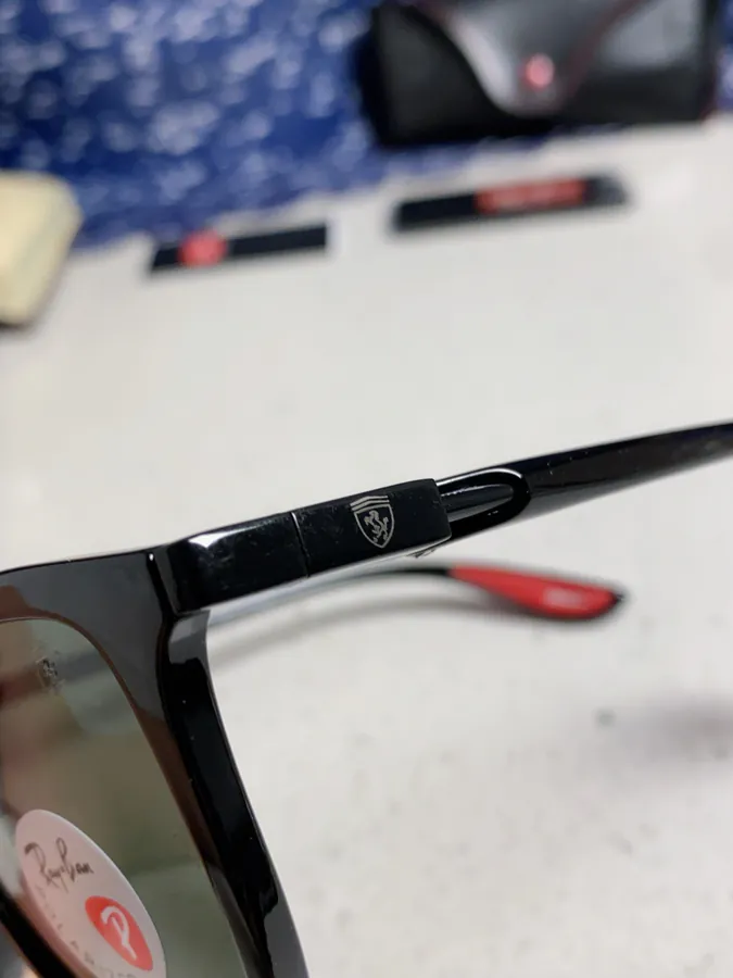 RayBan Ray Ban Square Sunglasses Ferrari Collaboration RB4433M