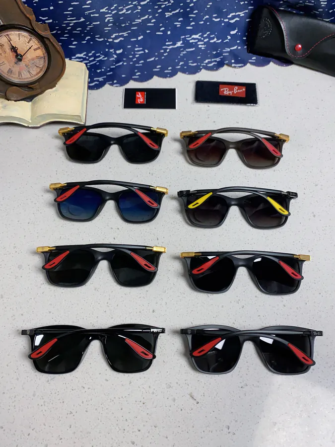 RayBan Ray Ban Square Sunglasses Ferrari Collaboration RB4433M
