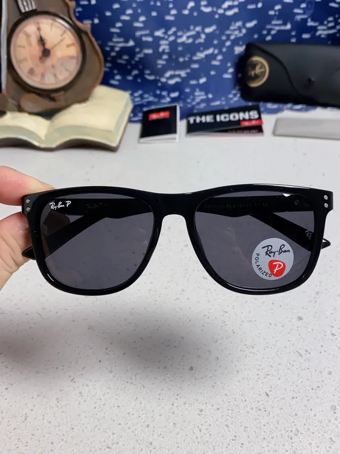 Ray Ban P80 2025 New Rectangular Unisex Sunglasses for Men Driving