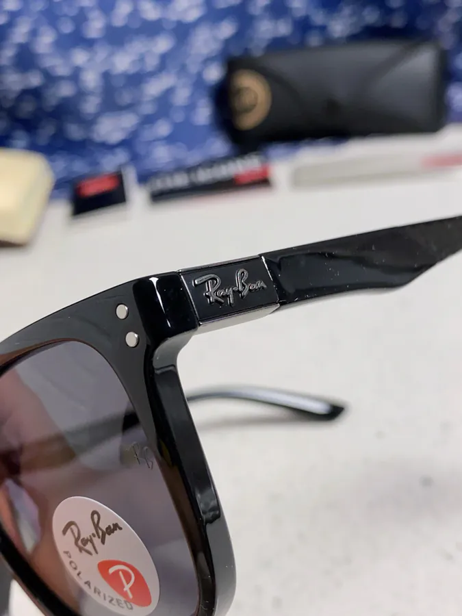 Ray Ban P80 2025 New Rectangular Unisex Sunglasses for Men Driving