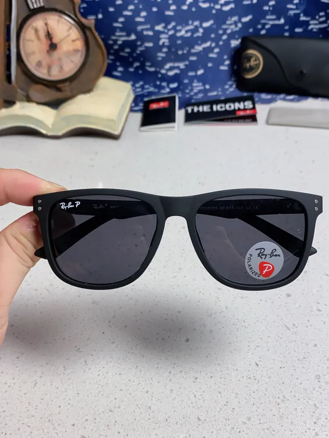 Ray Ban P80 2025 New Rectangular Unisex Sunglasses for Men Driving