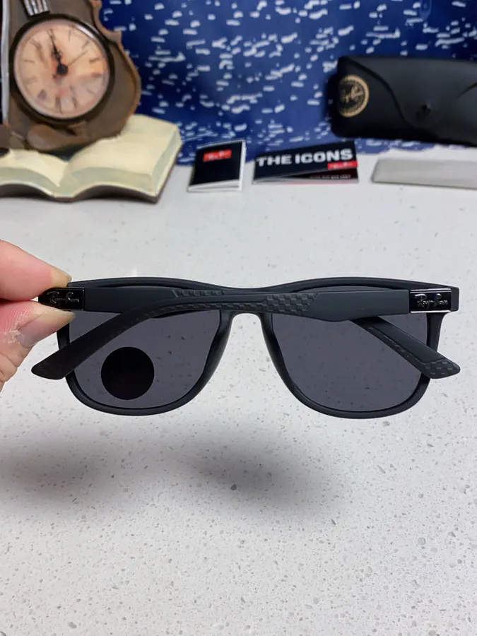 Ray Ban P80 2025 New Rectangular Unisex Sunglasses for Men Driving