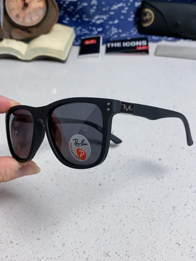 Ray Ban P80 2025 New Rectangular Unisex Sunglasses for Men Driving