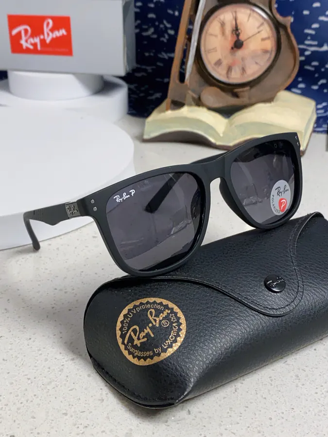 Ray Ban P80 2025 New Rectangular Unisex Sunglasses for Men Driving